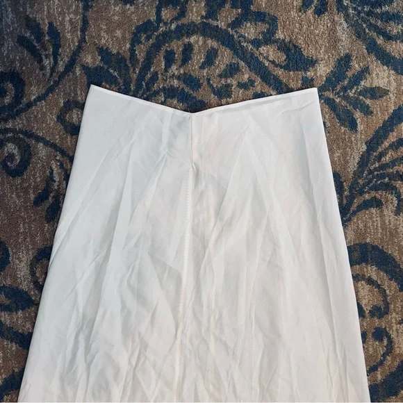 Vintage Handmade Cream Lace Trim Maxi Slip Underskirt Petticoat Liner 30.5”